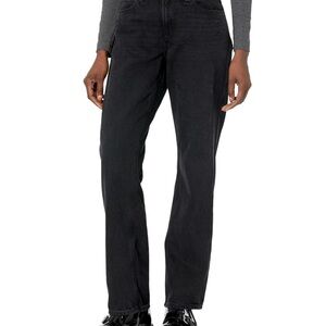 PAIGE Black Straight Leg Women's Jeans